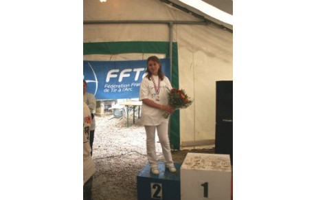 Amandine Médaille d'argent au CdF Nature